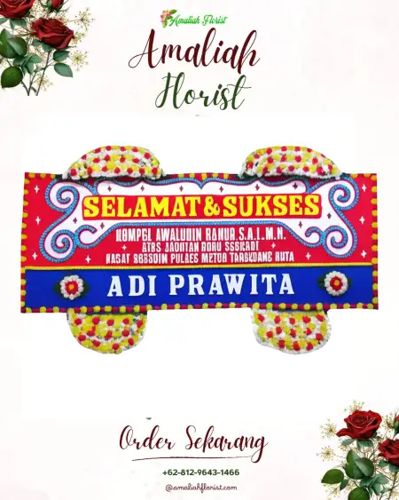 Papan Bunga Ucapan Selamat Rua